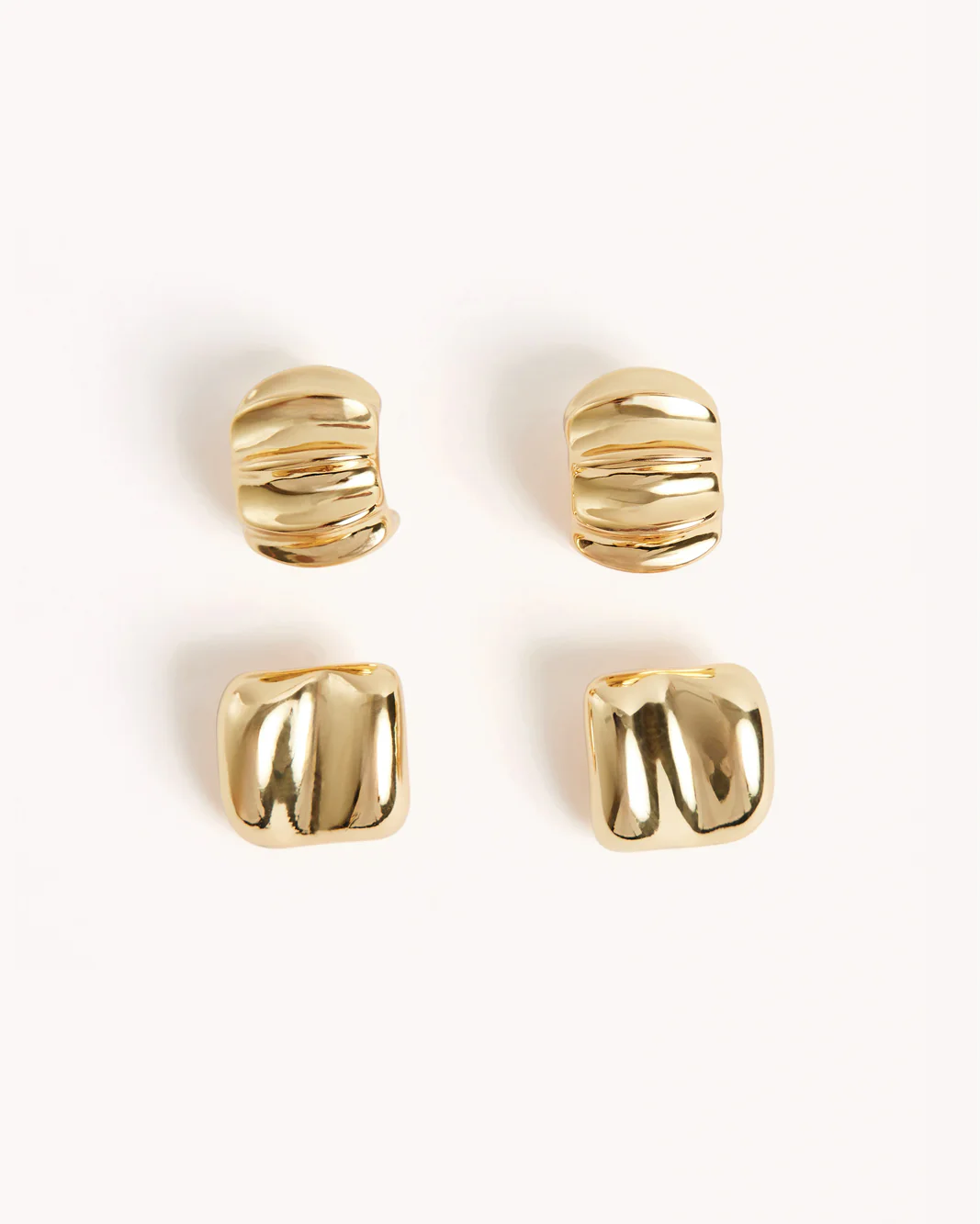 MIRIAM 2 PACK EARRINGS - GOLD PLATED 18K