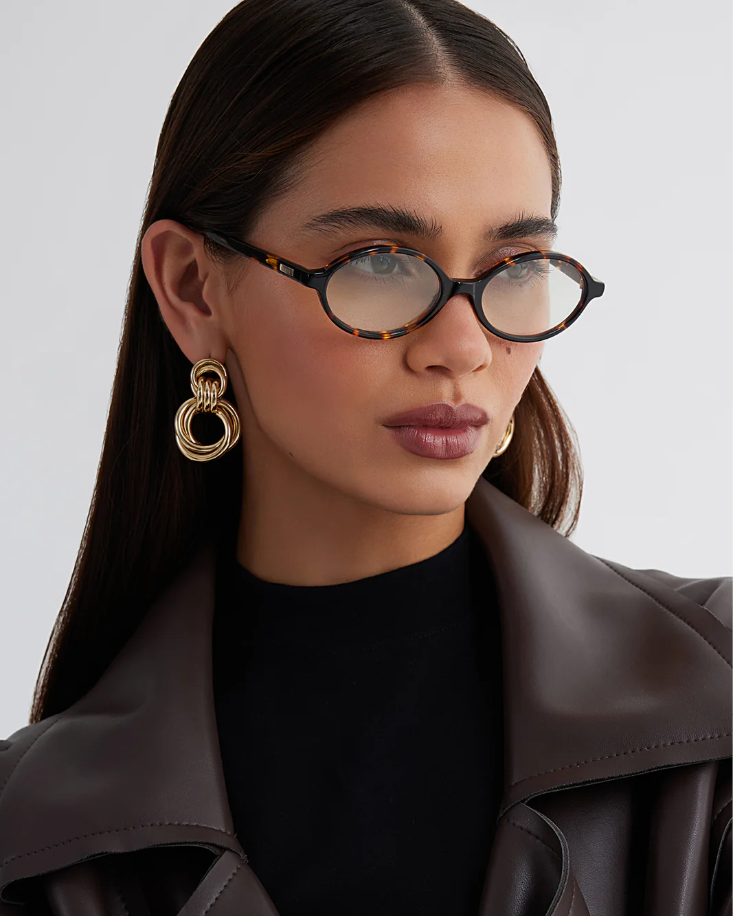 THE YASMIN - HAVANA TORT-BLUE LIGHT