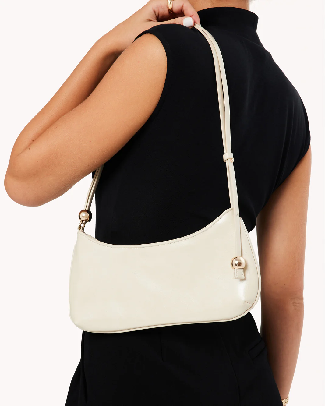 ROSABELLE SHOULDER BAG - OYSTER SHINE