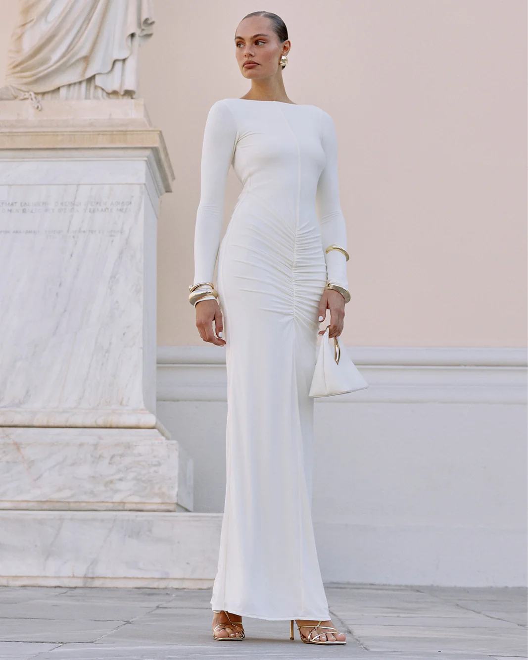 MONROE HANDLE BAG - BONE