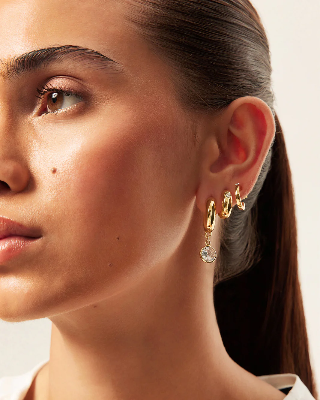 AMARA 3 PACK EARRINGS - GOLD PLATED 18K