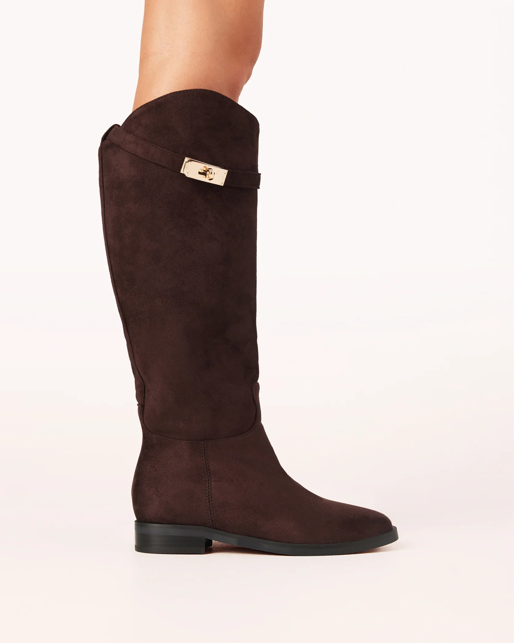 SOLENE - CHOCOLATE SUEDE