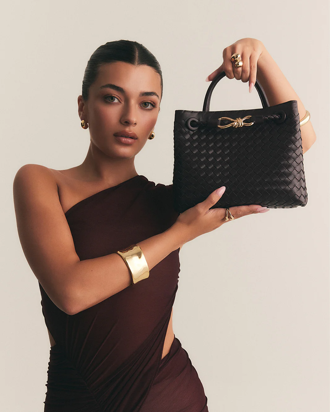 AIMEE SHOULDER BAG - MERLOT