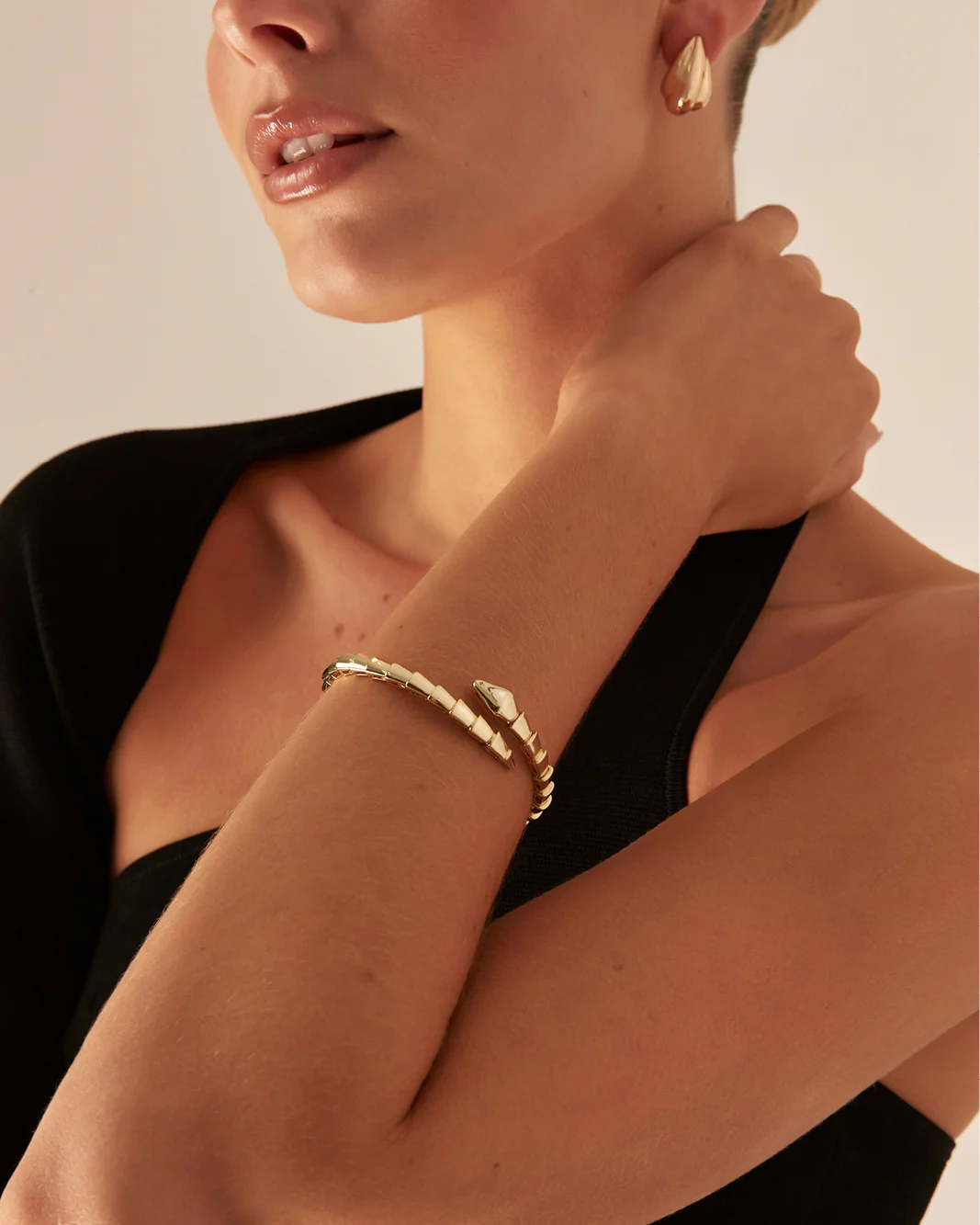 JAYDE BANGLE - GOLD PLATED 14K