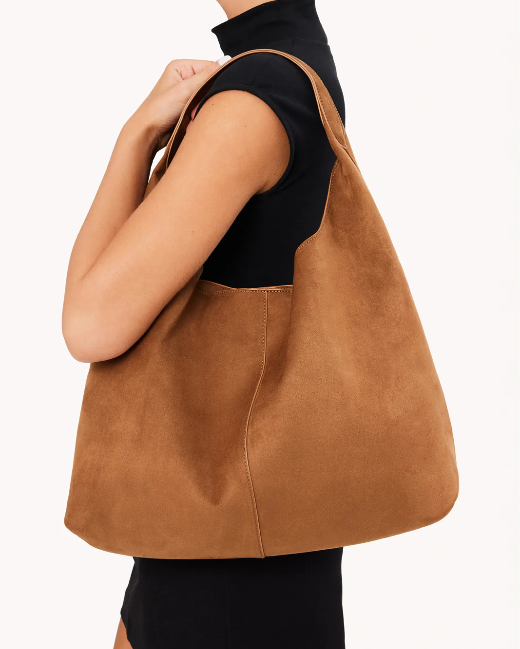REMI SHOULDER BAG - HAZEL SUEDE