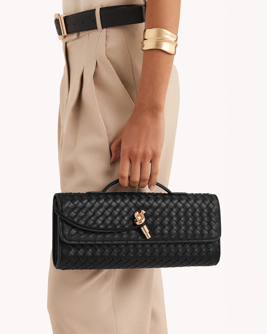 ALICE CLUTCH BAG - BLACK
