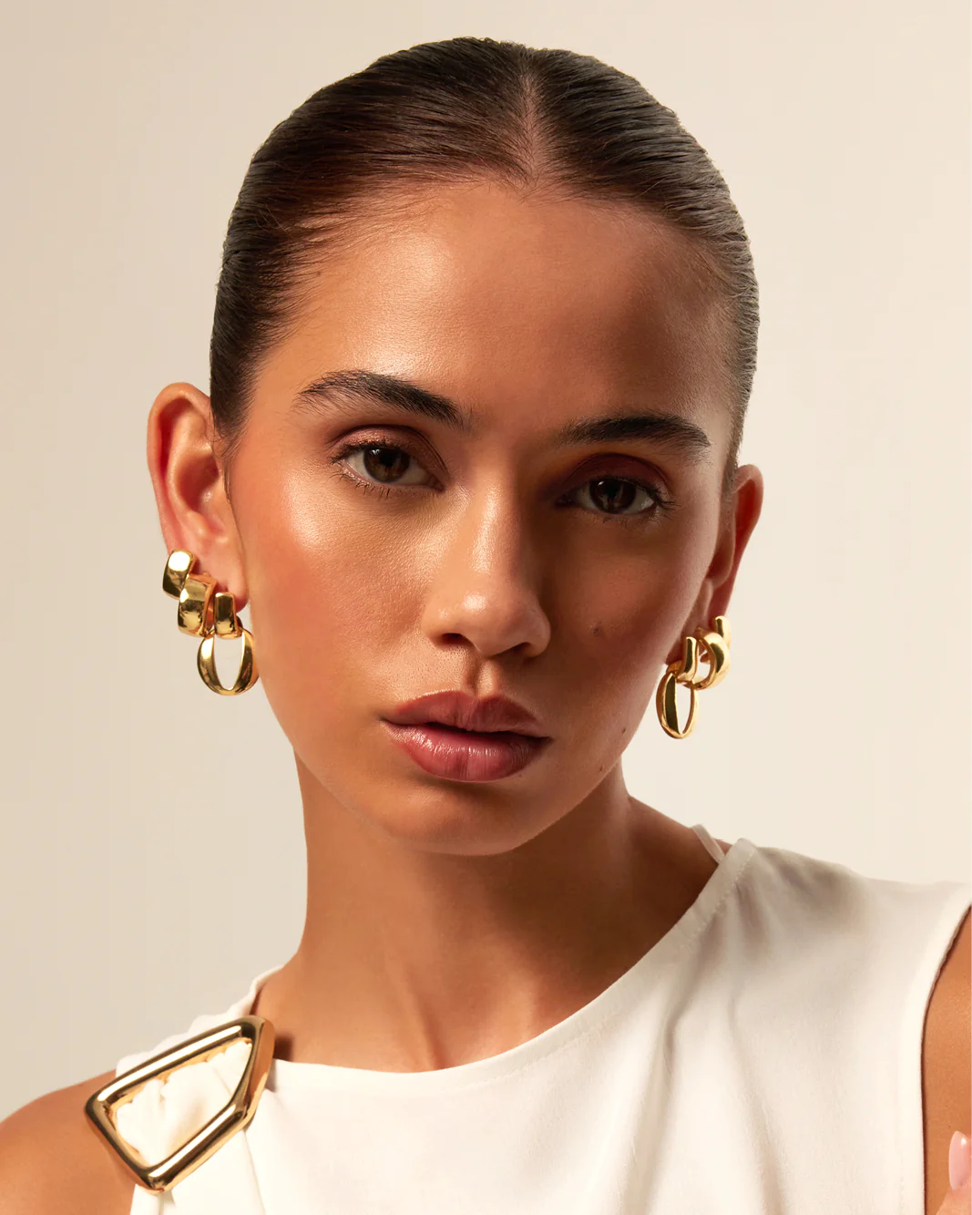 DELPHINE 3 PACK EARRINGS - GOLD PLATED 18K