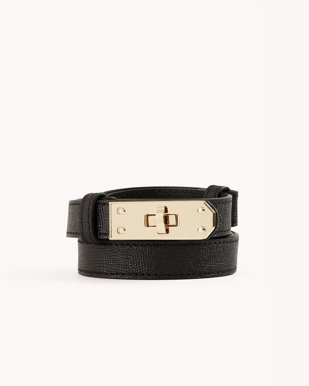 BLAKE BELT - DARK CACAO-GOLD