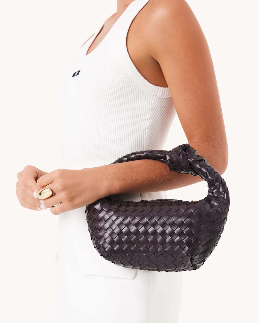 KERI HANDLE BAG - DARK CACAO