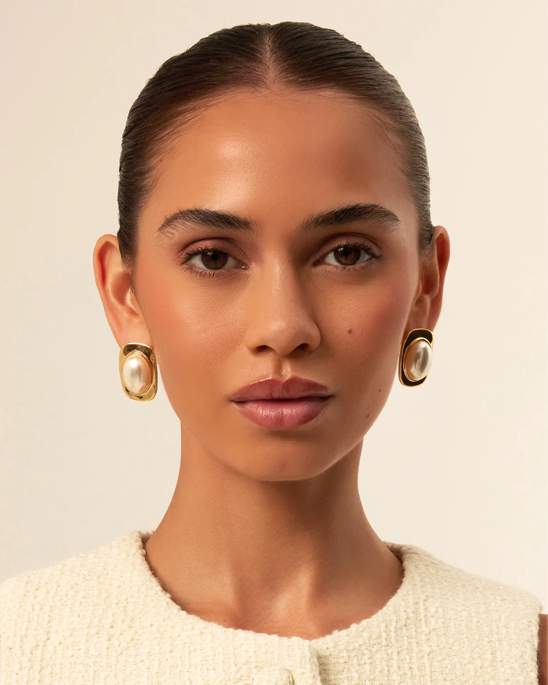 SADIE EARRINGS - GOLD-PEARL