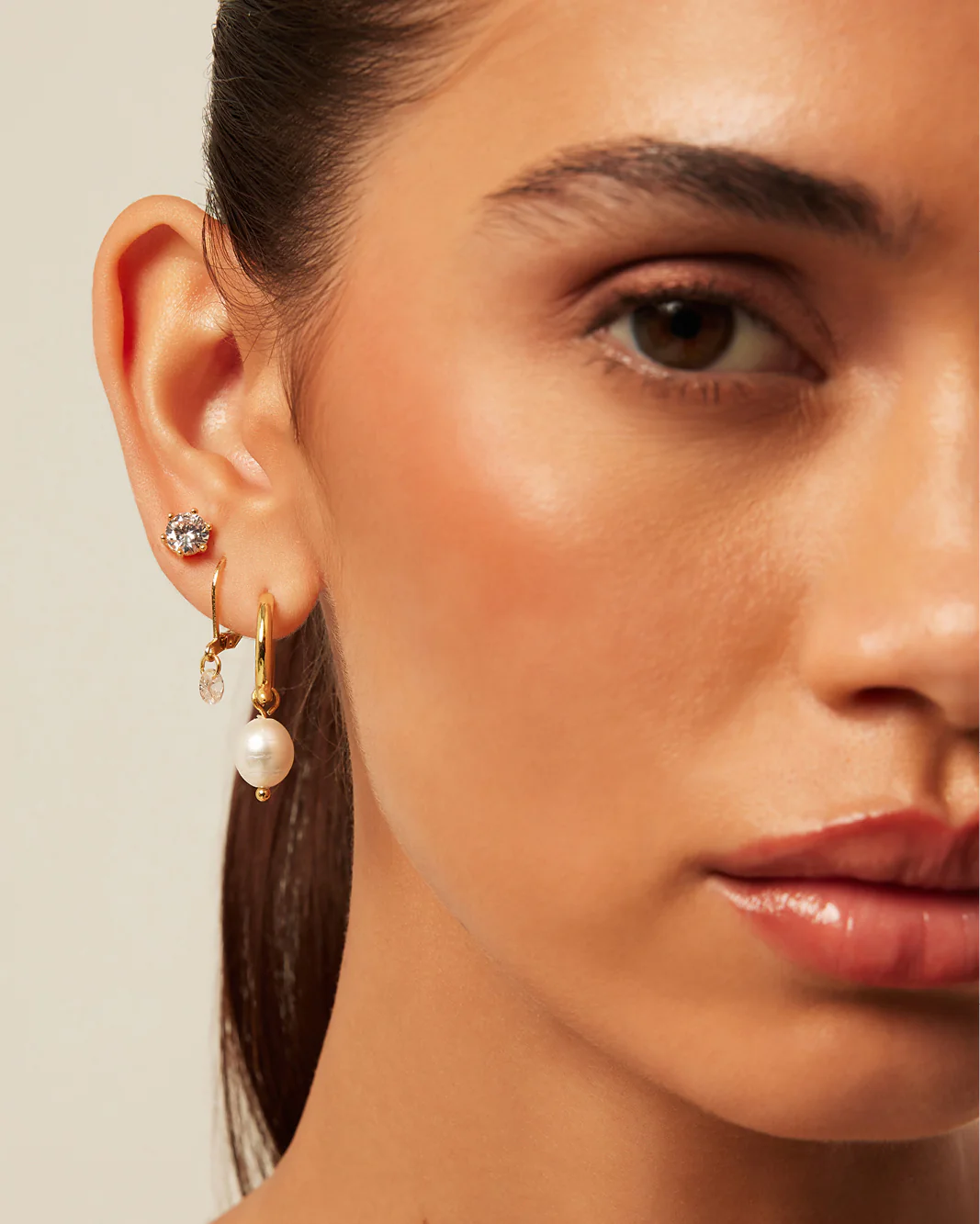 MAEVE 3 PACK EARRINGS - GOLD PLATED 18K