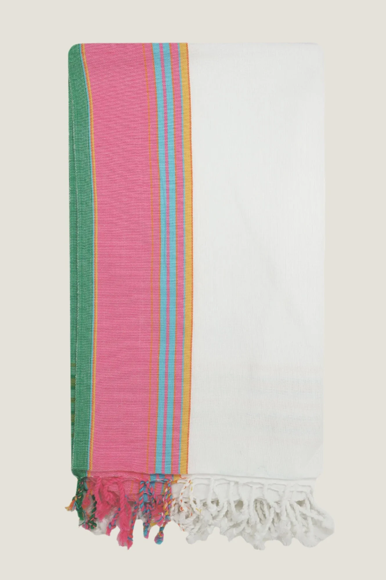 Classic Kikoy | White/Pink