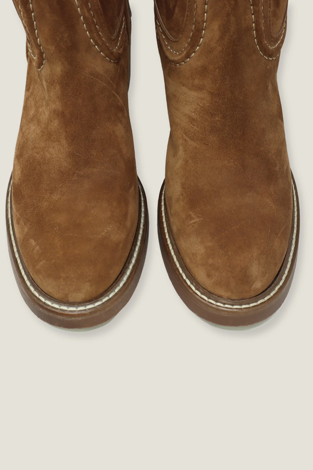 ALPE Trento Knee High Suede Boot | Tan