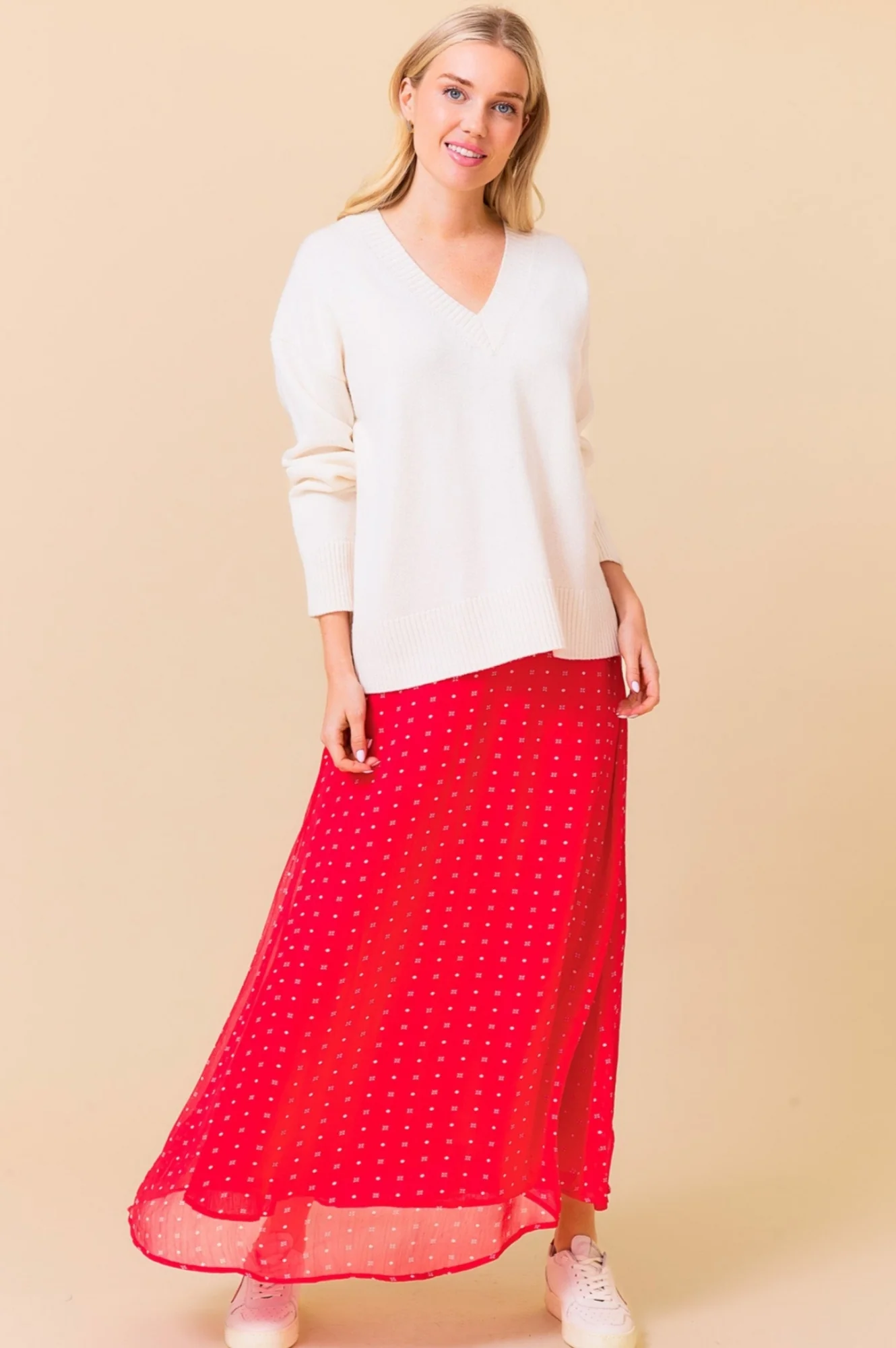 Kate Skirt | Polka Dot Red/White
