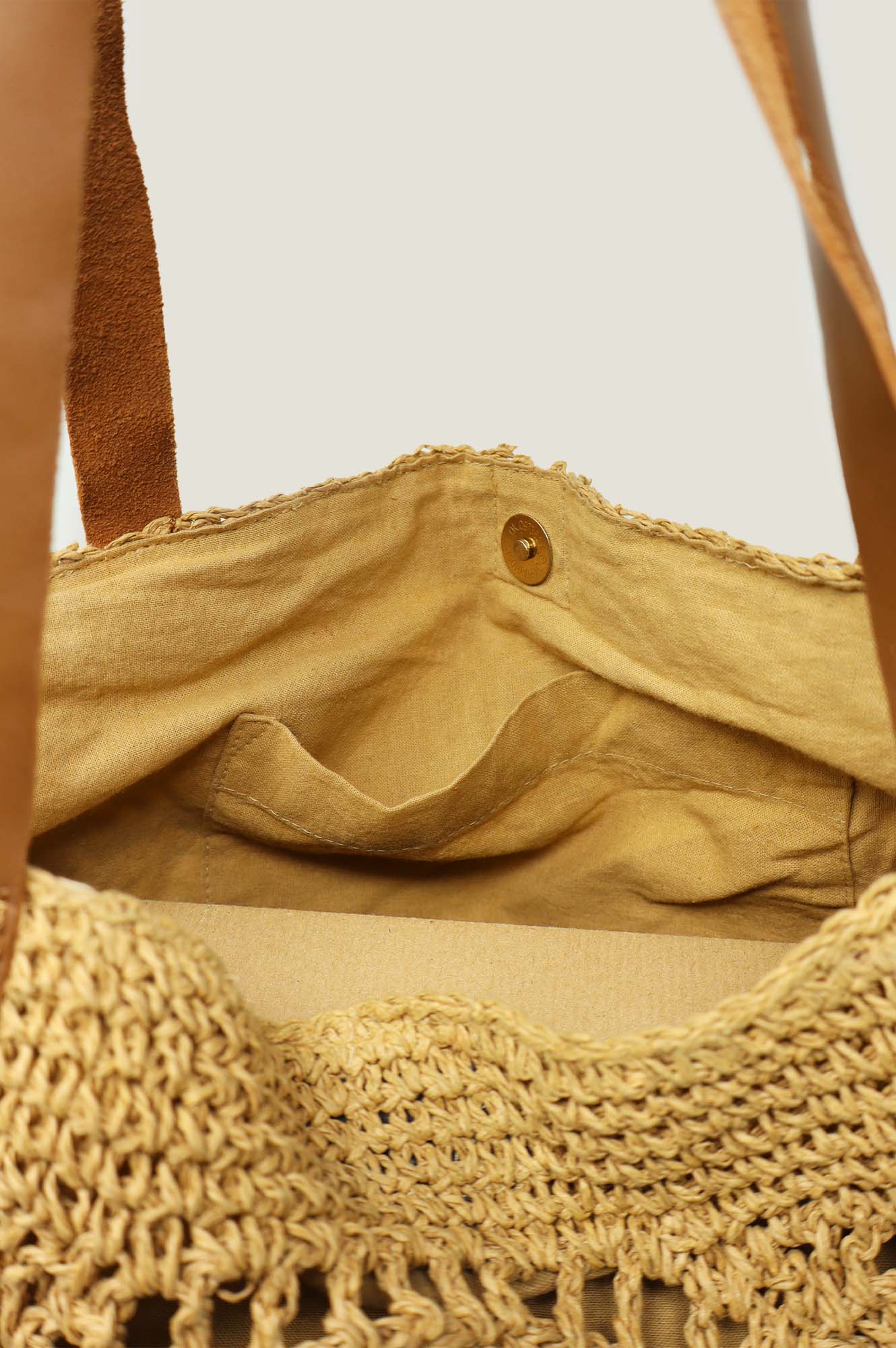 Raffia Crochet Beach Bag | Natural