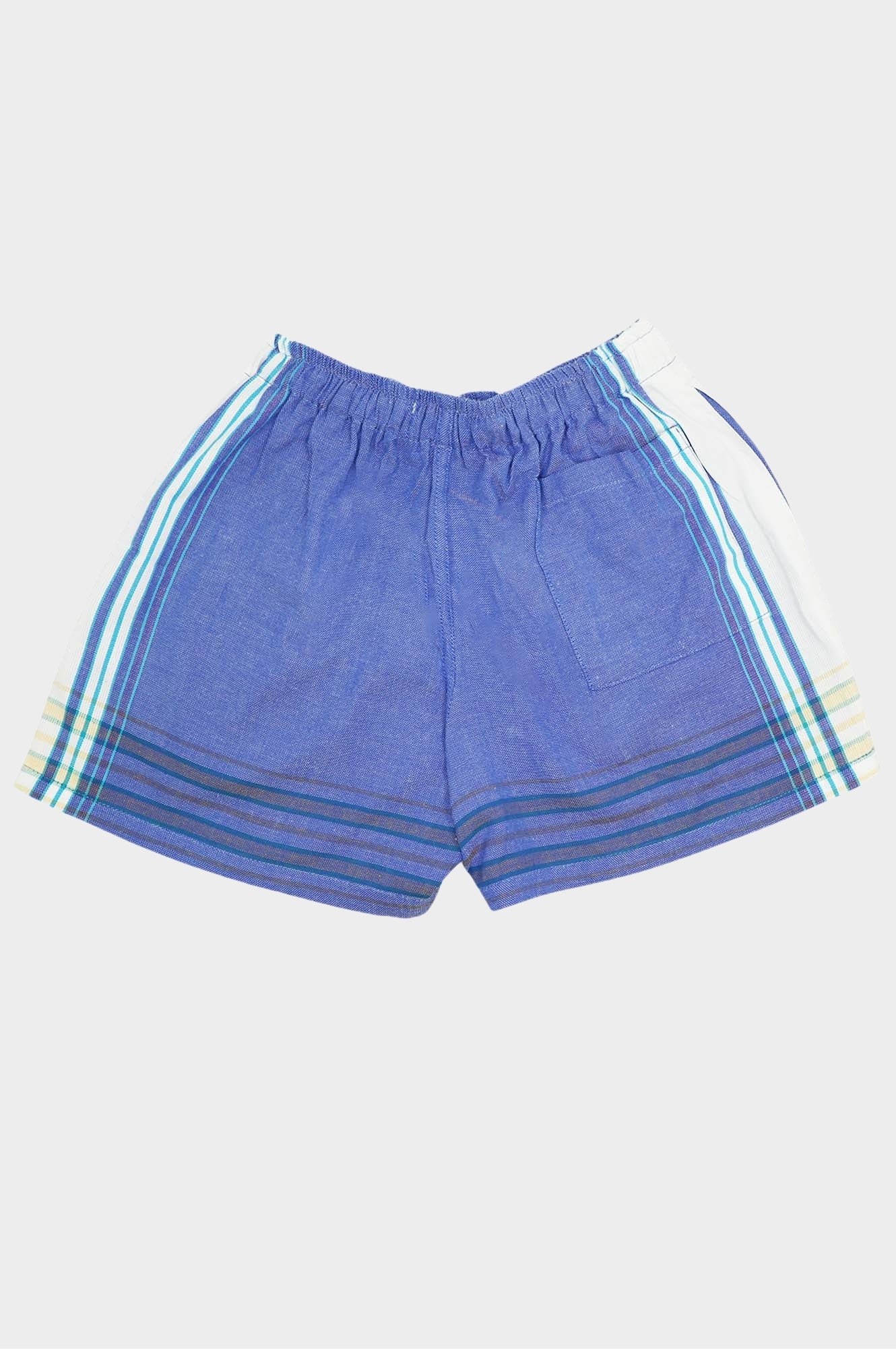 Kikoy Short Shorts | Denim Blue/White