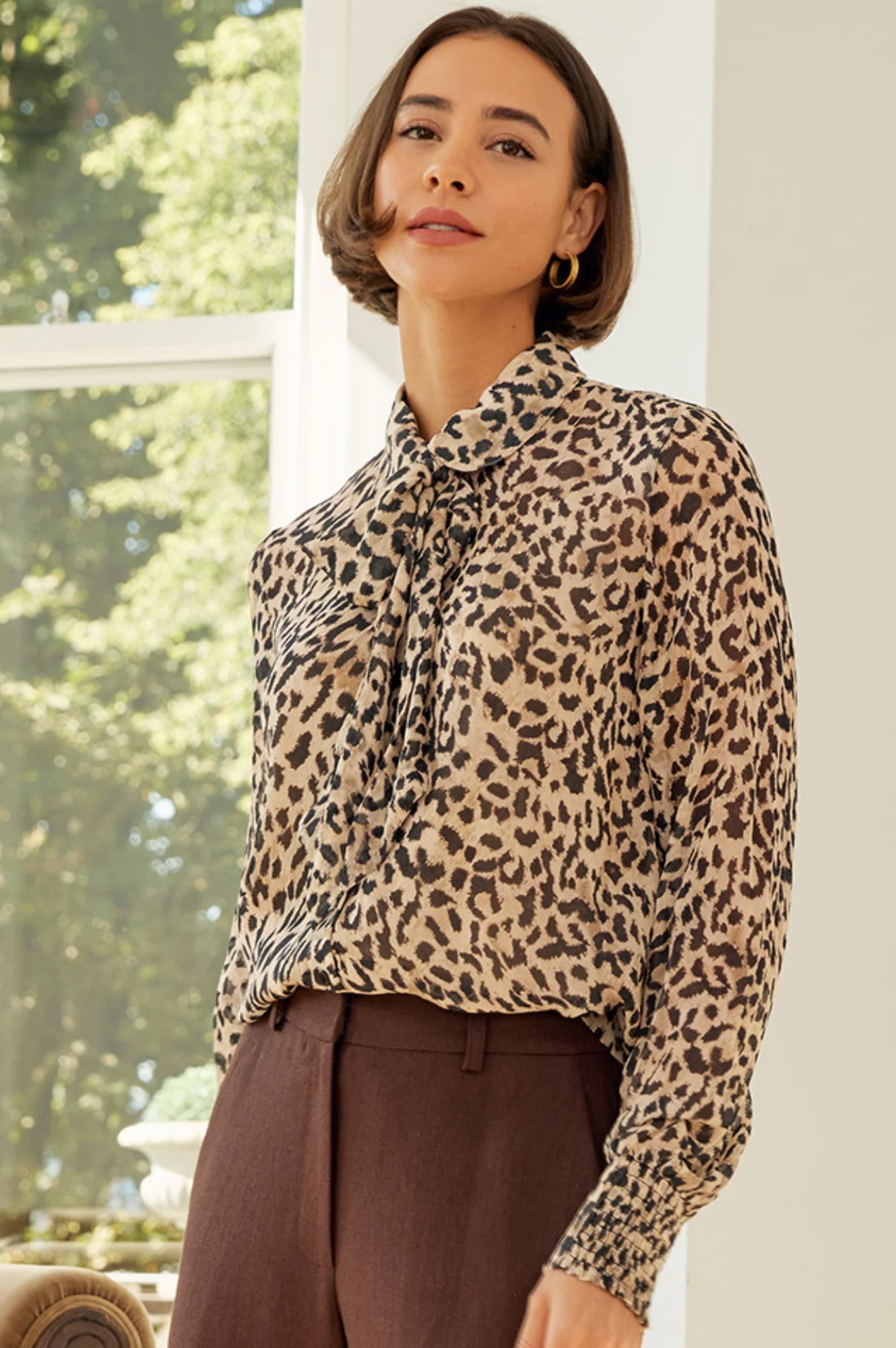 Ffion Blouse | Leopard Print