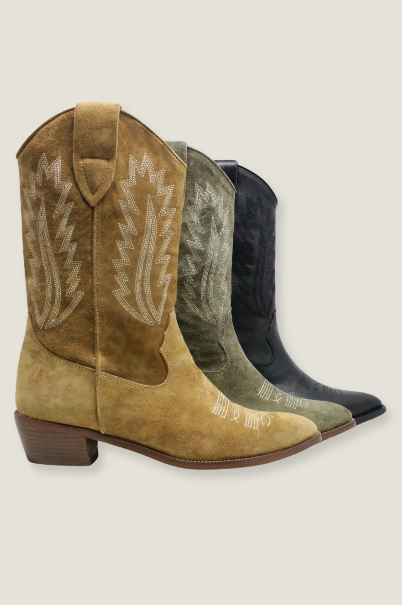 ALPE Camilla Cowboy Boots | Camel