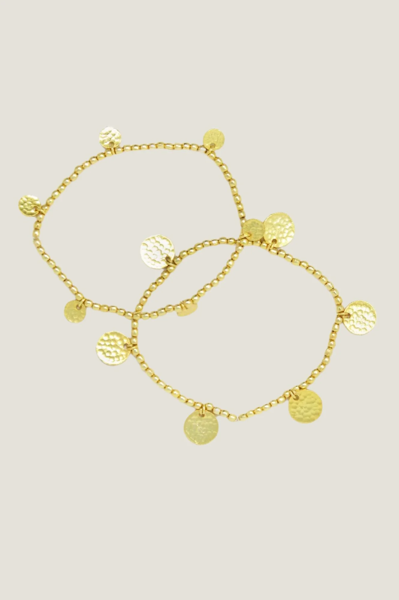 ASHIANA Gold Coin Beaded Bracelet | Gold