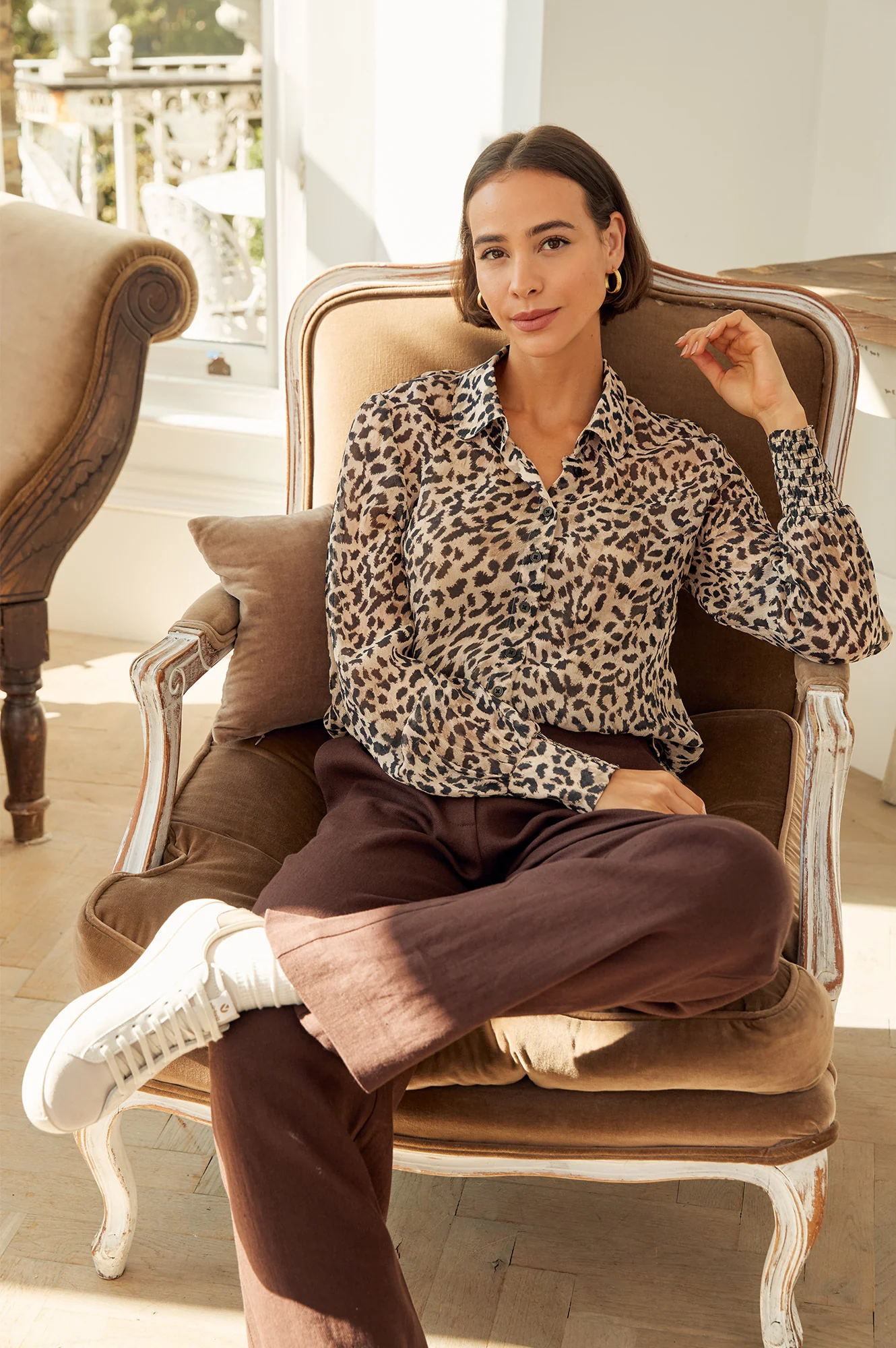 Ffion Blouse | Leopard Print