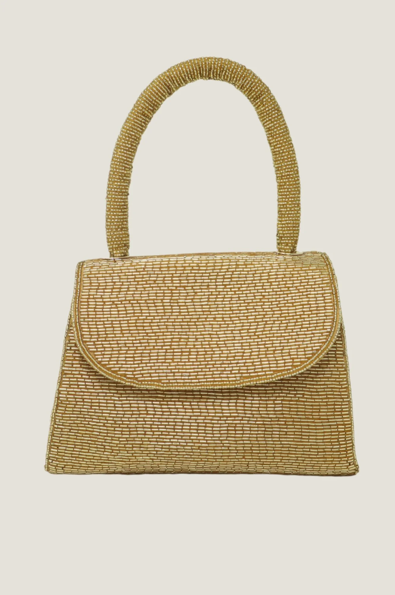 Beaded Handbag | Light Gold (new lining)