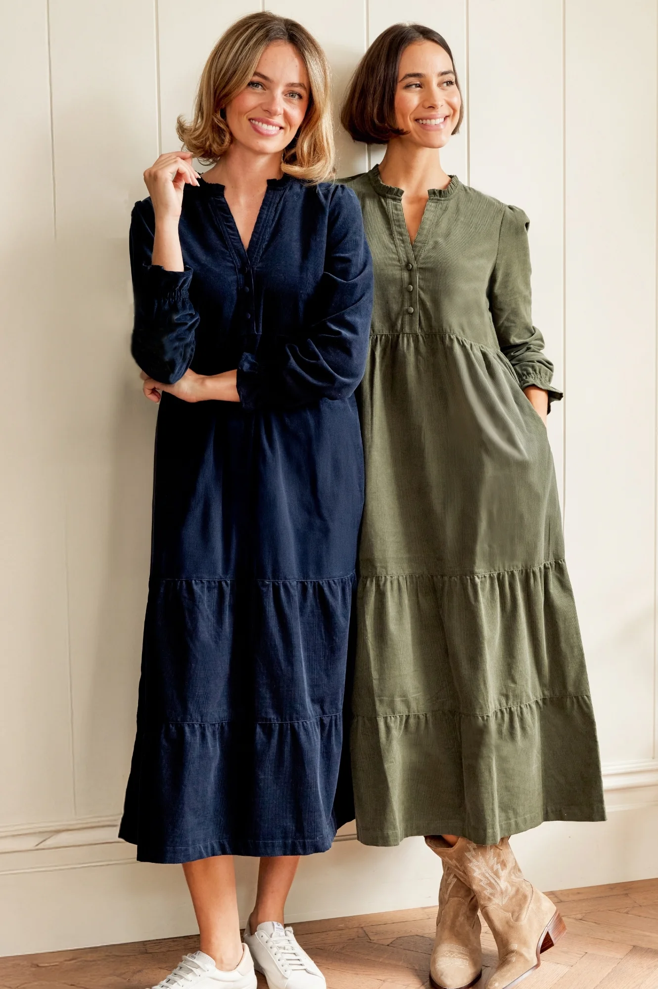 Liv Corduroy Dress | Khaki