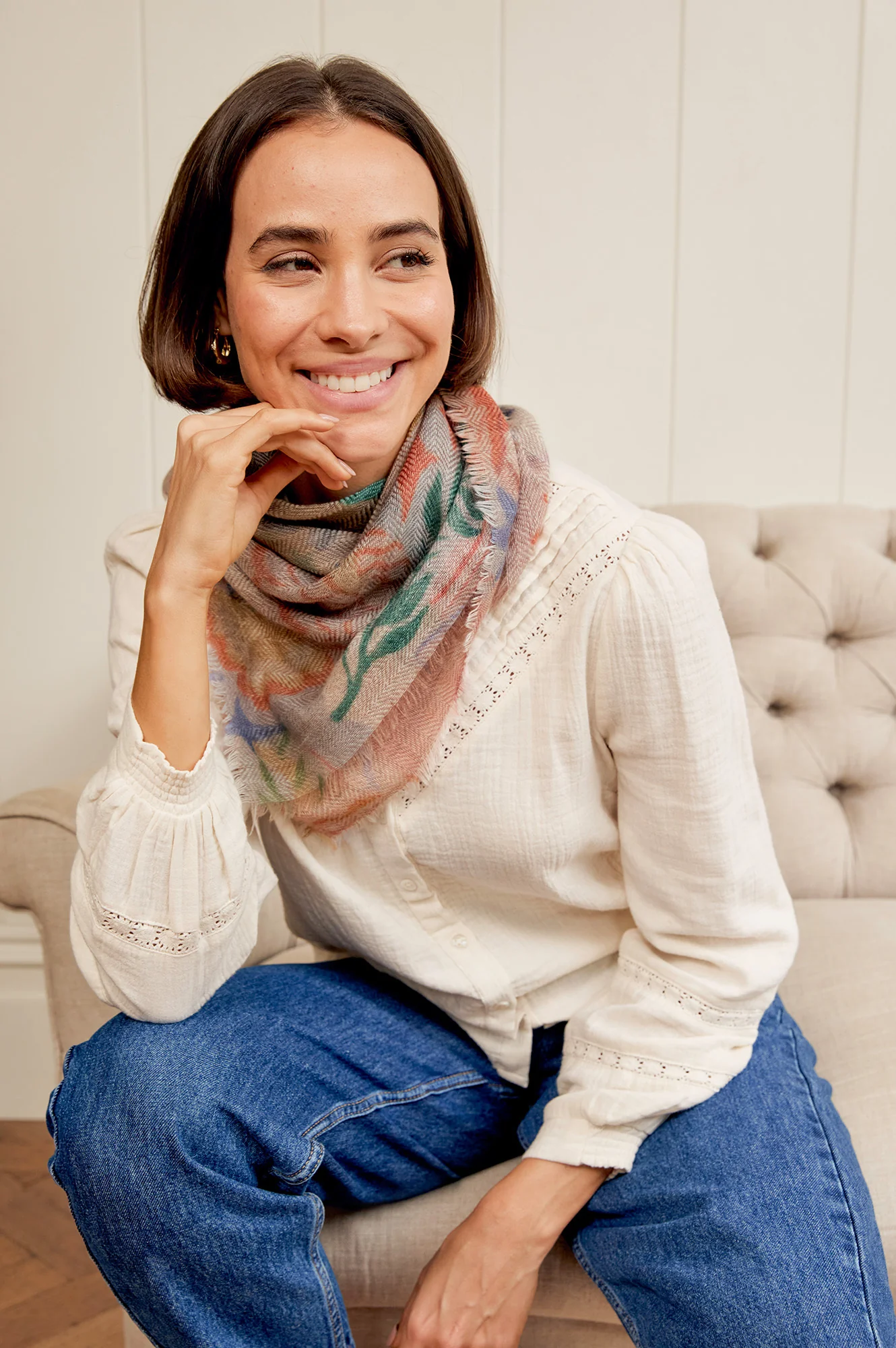 OMBRE Mystical Motif Scarf | Multicoloured