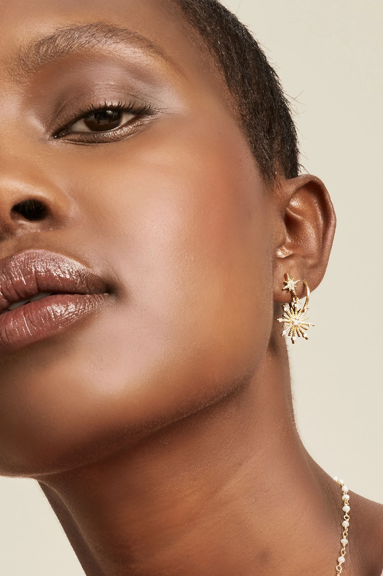 ASHIANA Northern Star Stud Earrings | Gold