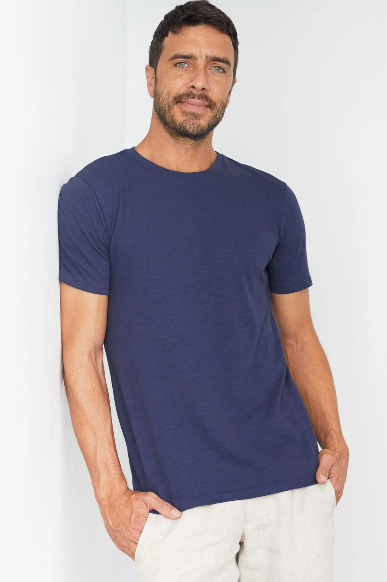 Men's Crew Neck T-Shirt | Navy