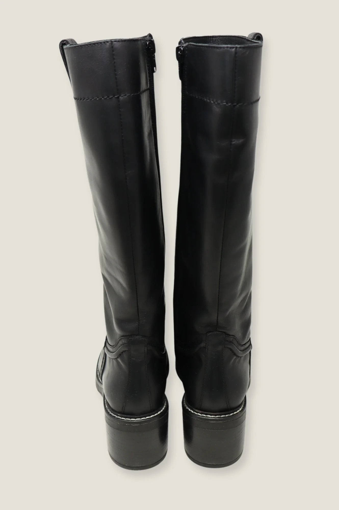 ALPE Trento Knee High Leather Boot | Black
