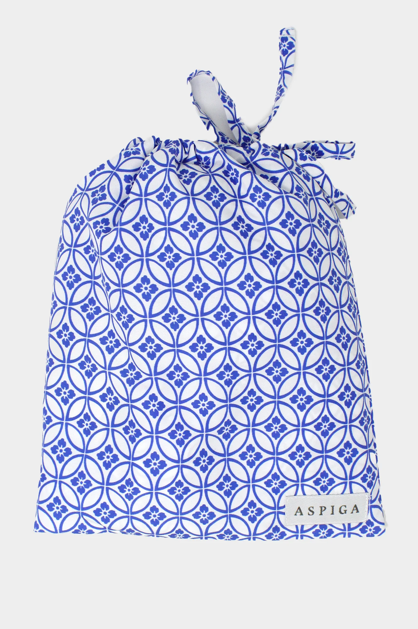 Men's Recycled Swim Shorts | Geo Cobalt Blue/White