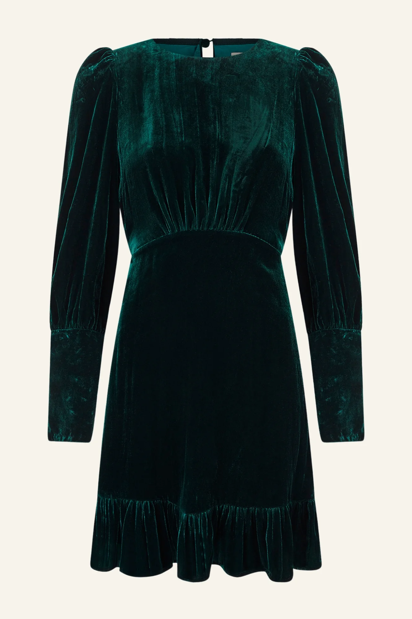 Esmee Velvet Short Dress | Emerald