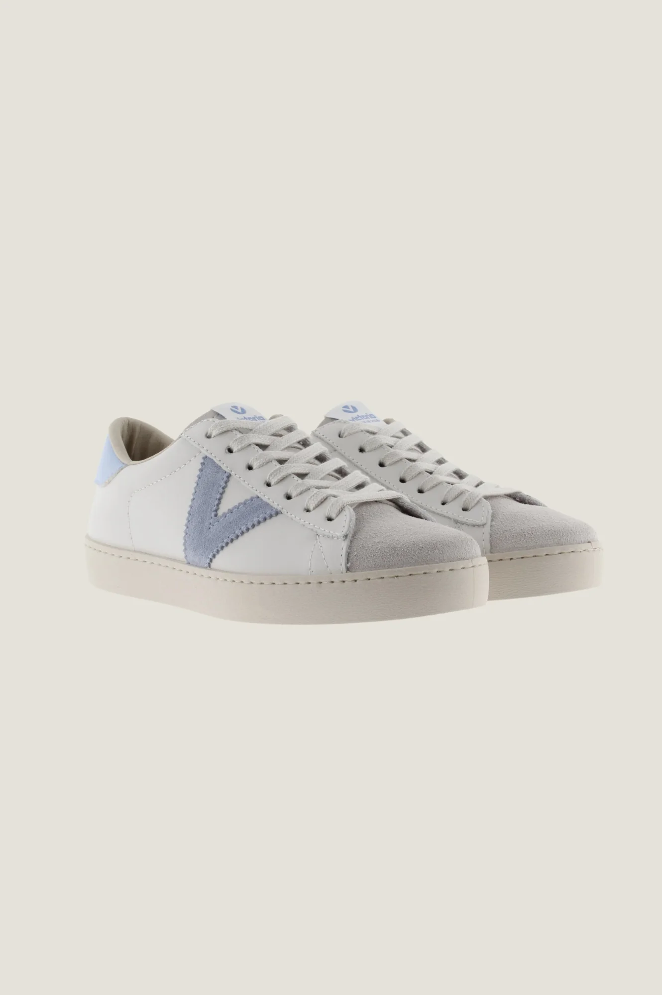 VICTORIA Berlin Low Top Trainer | White/Blue