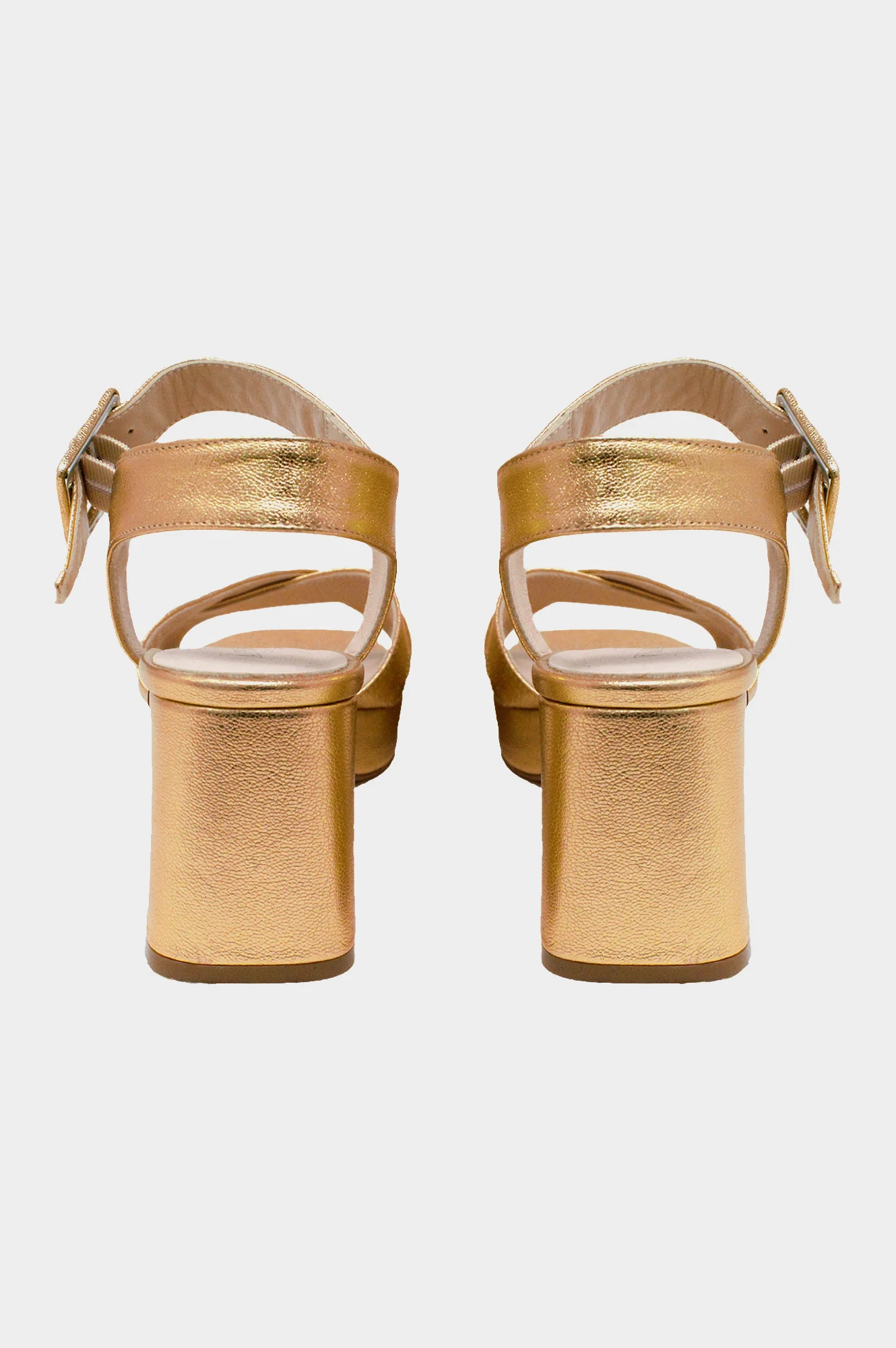 Metallic Platform Heels | Gold