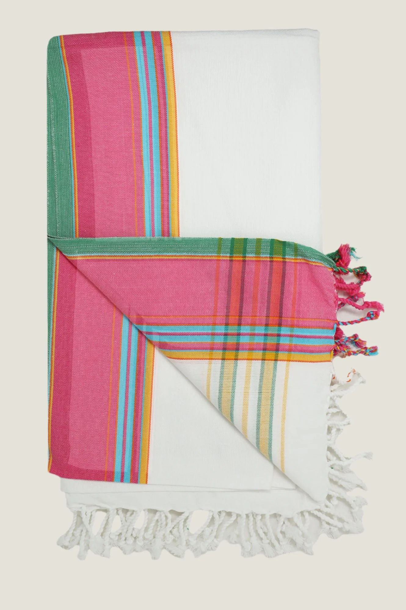 Classic Kikoy | White/Pink