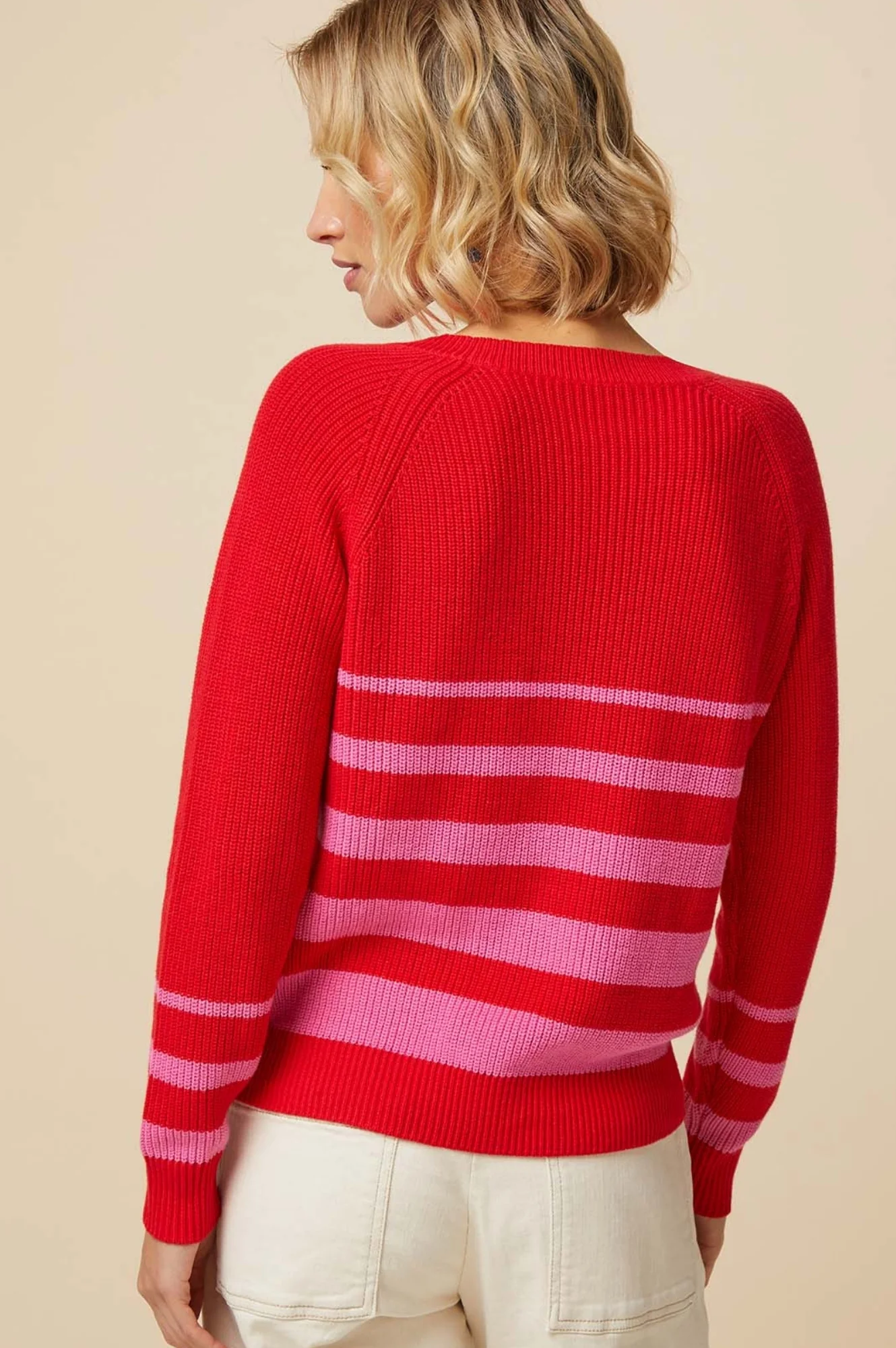 Rhia Jumper | Stripe Red/Pink