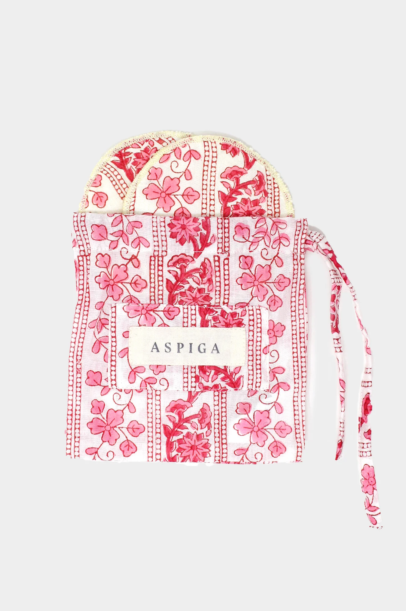 Face Pads | Linear Botanical Pink