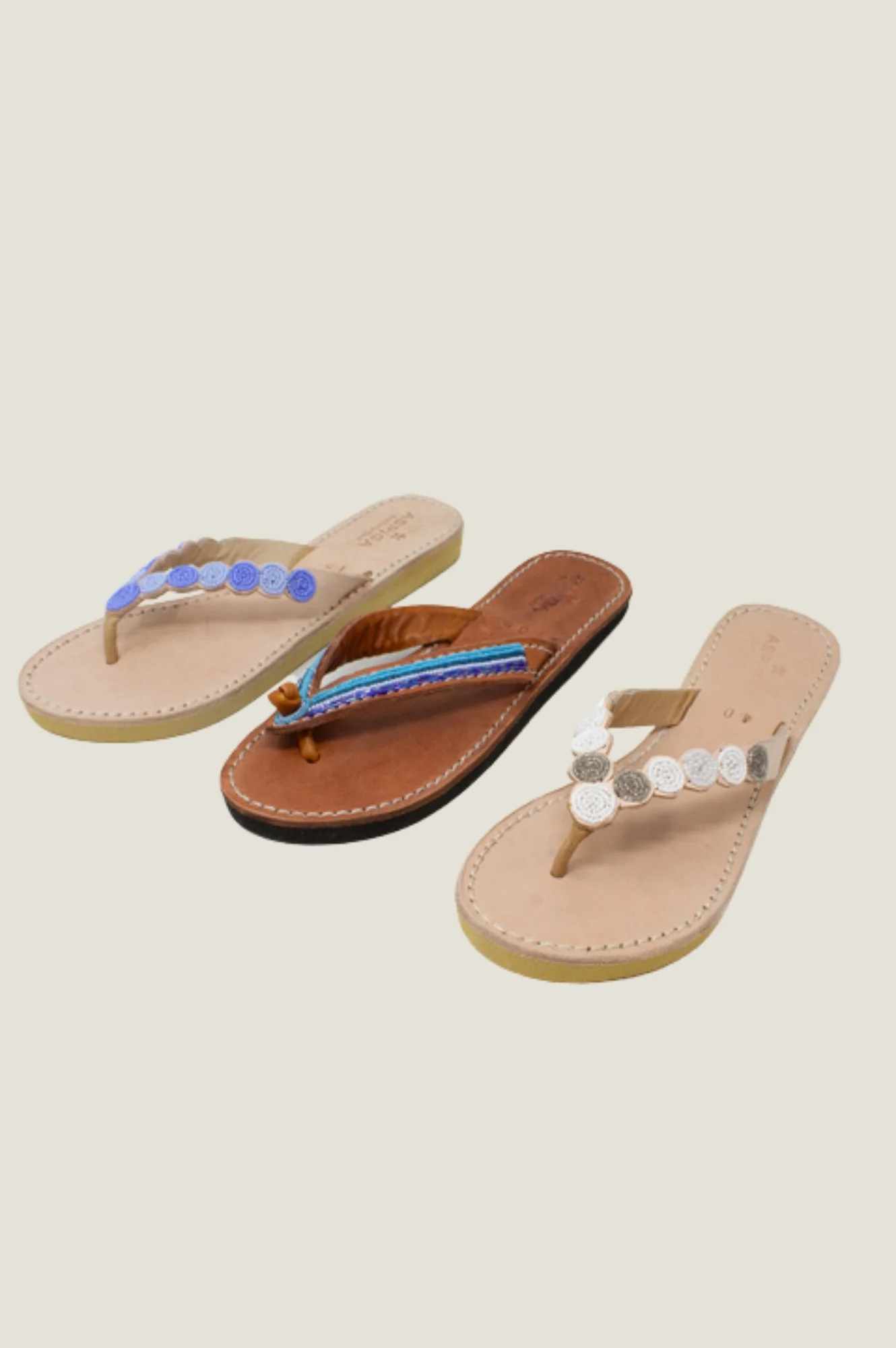 Mini Disc Sandals | White/Silver
