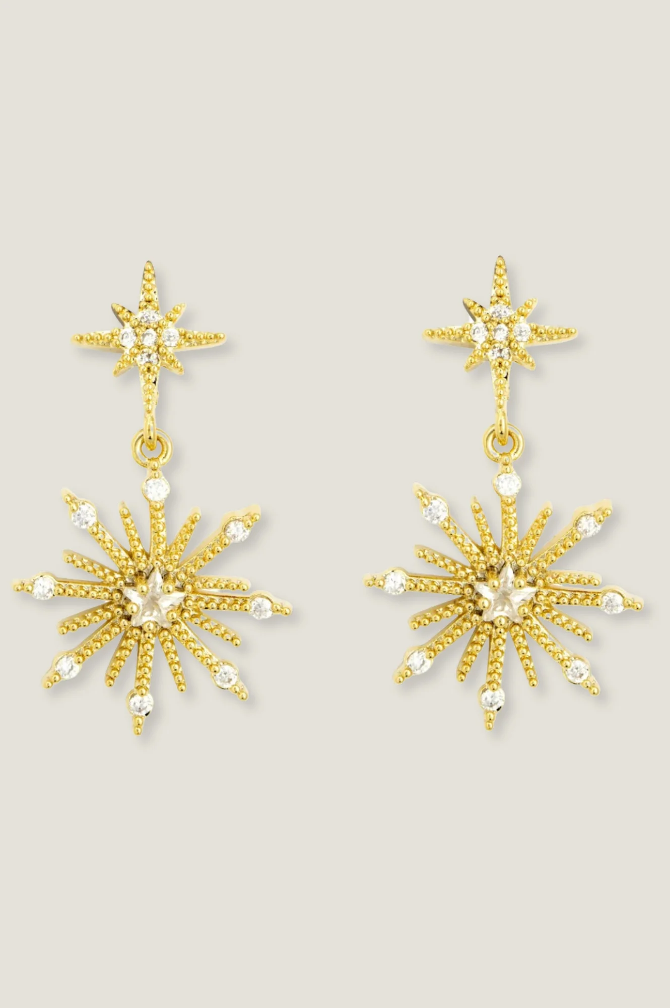 ASHIANA Northern Star Stud Earrings | Gold