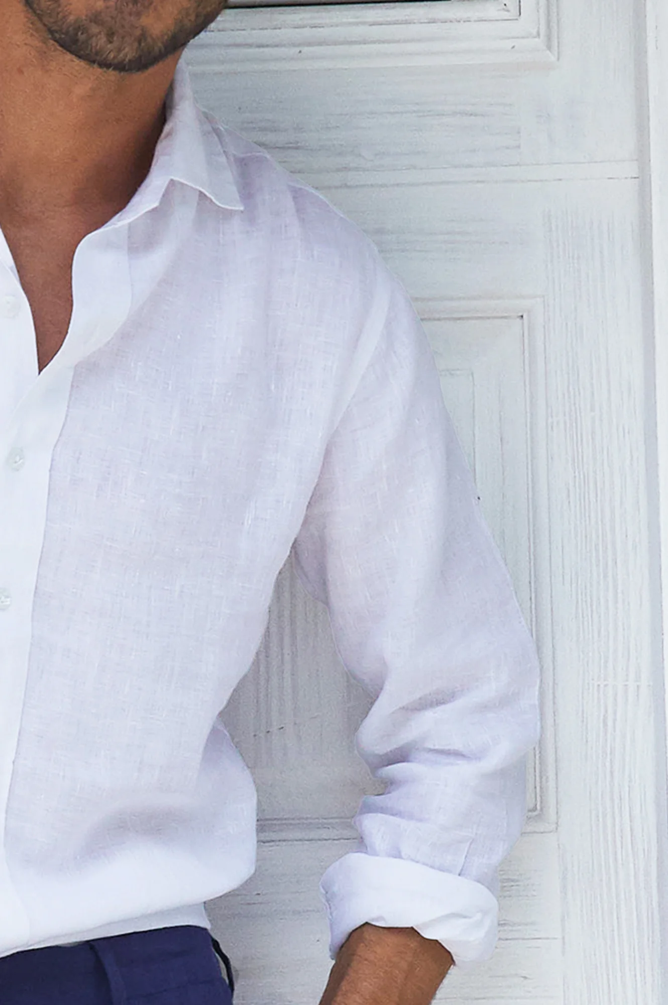 Men's Premium Linen Shirt | White