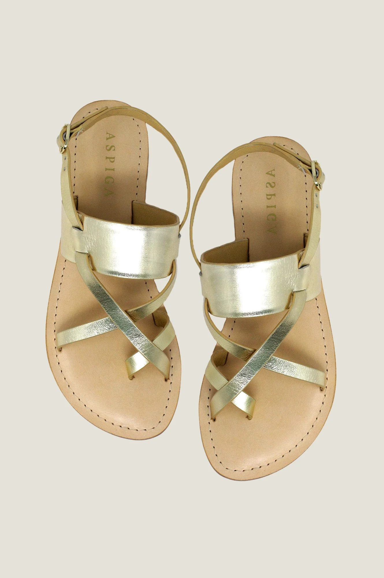 Ezra Sandals | Gold