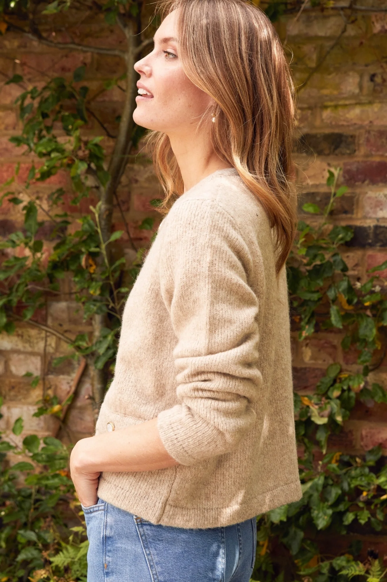 Pearl Cardigan | Oat