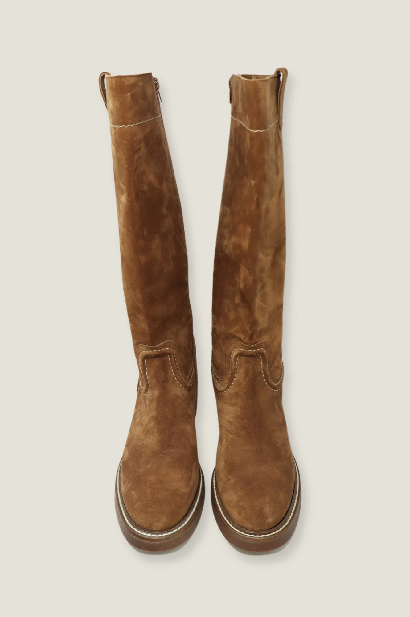 ALPE Trento Knee High Suede Boot | Tan