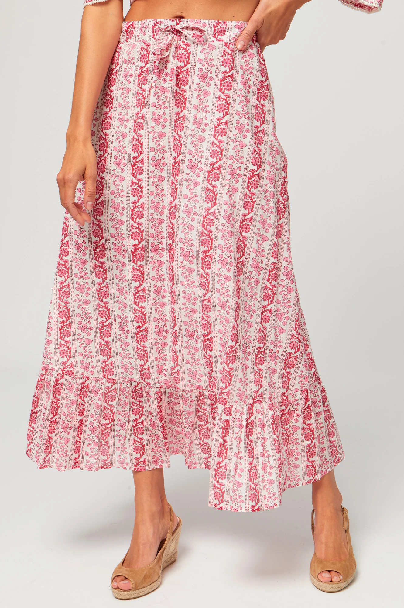 Mykonos Peep Toe Espadrilles | Almond