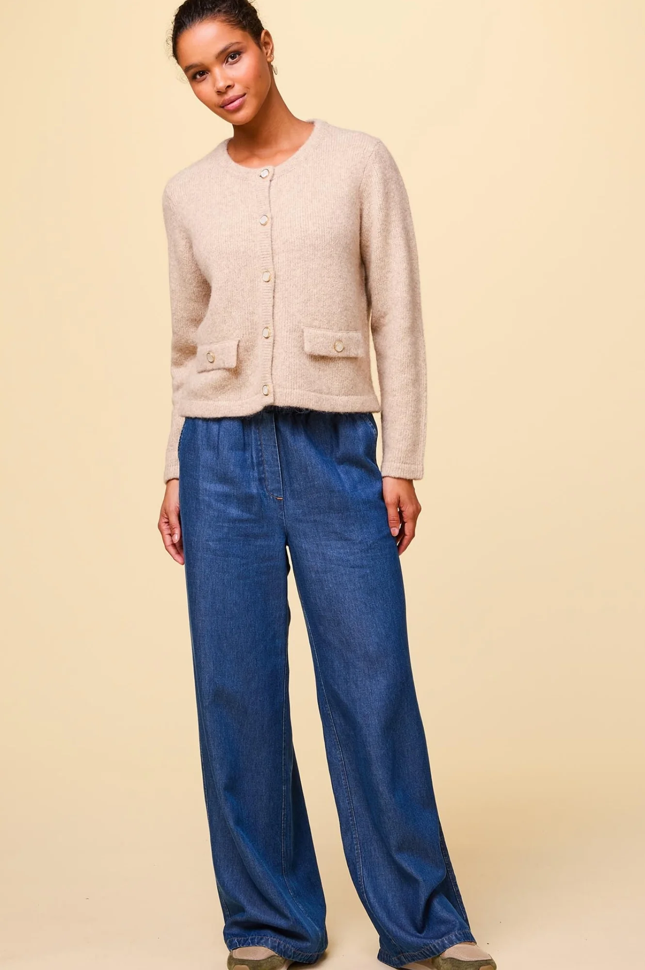 Pearl Cardigan | Oat