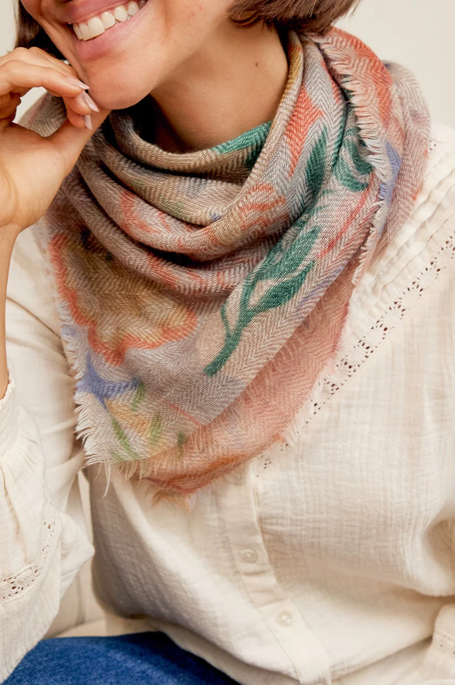 OMBRE Mystical Motif Scarf | Multicoloured