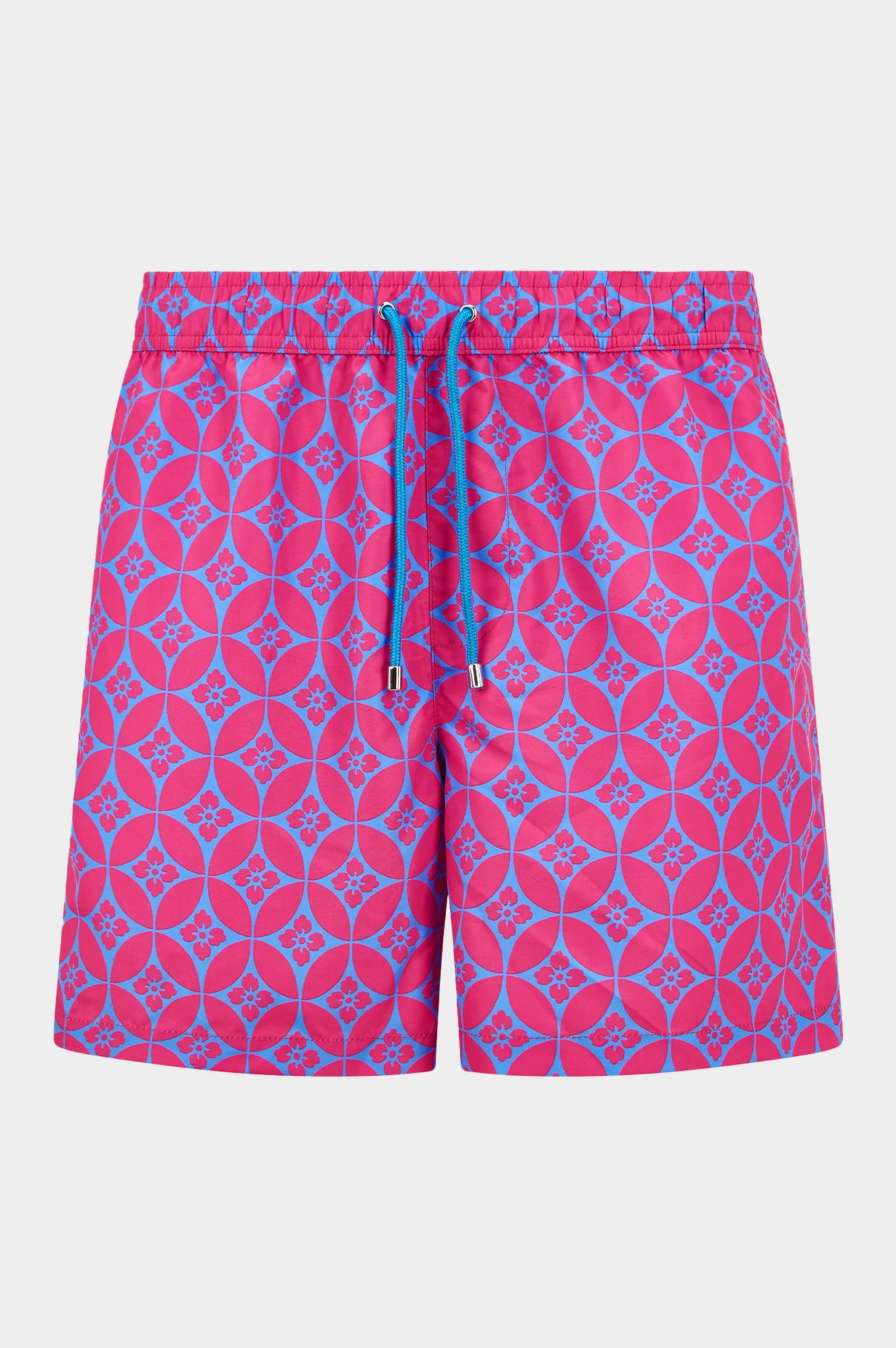 Men's Recycled Swim Shorts | Geo Pink/Blue