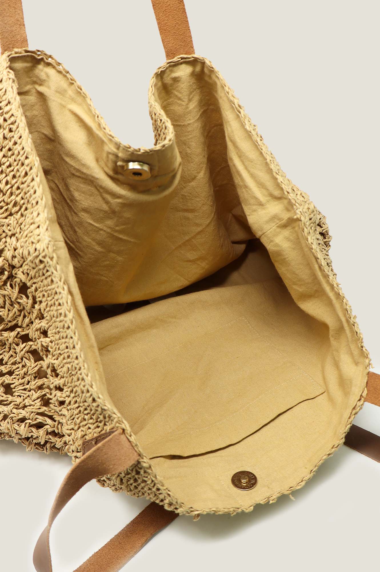 Raffia Crochet Beach Bag | Natural