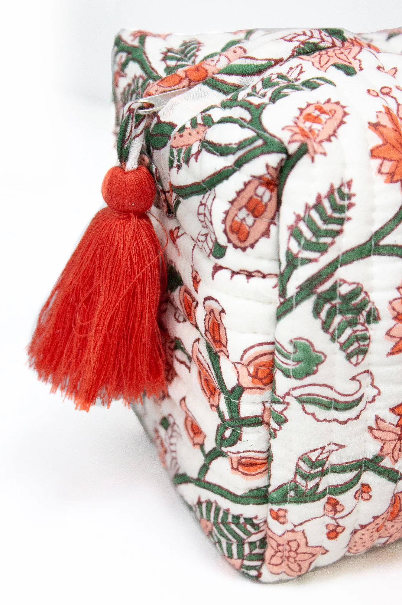 Large Wash Bag | Gardenia Pink/Green