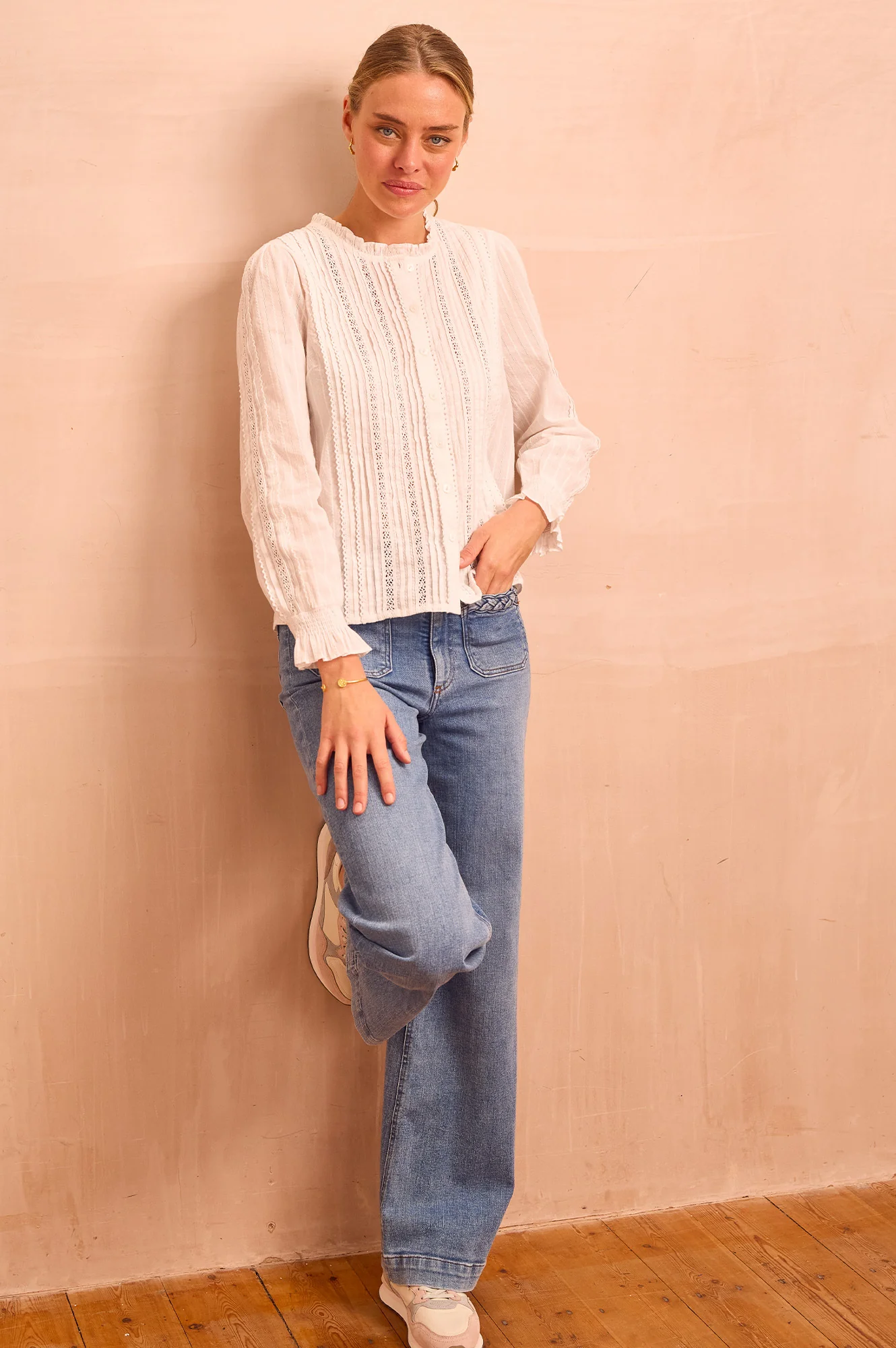 Vienna Long Sleeve Blouse | White